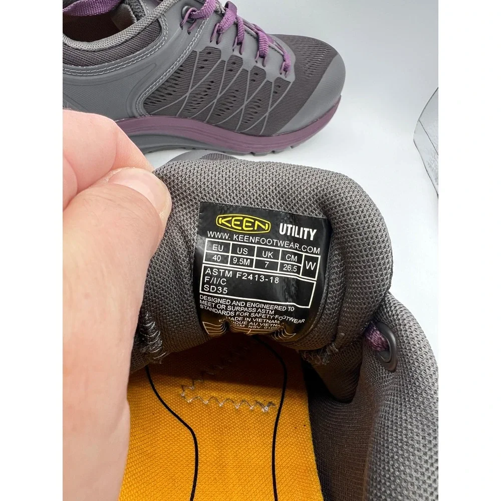 NIB Keen Vista Energy Women's Carbon Fiber Toe Shoe Gray/Purple US Size 9.5M